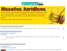 Tablet Screenshot of macetesjuridicos.com.br